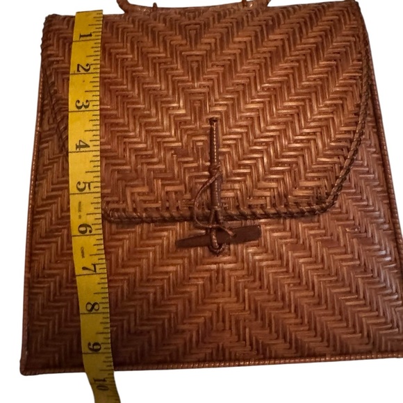 Brown Woven Crossbody Bag - Picture 12 of 13